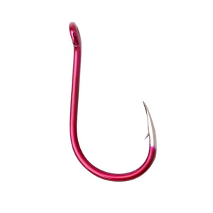 KOMAISU卡美斯 日本进口素材红色渔钩 三角牙管付千又 有倒刺鱼钩