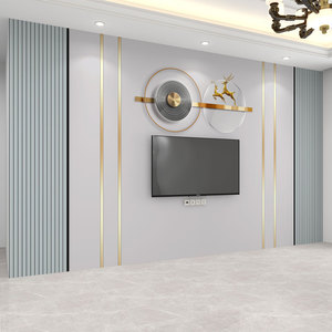 墙纸3d立体高级感现代简约电视背景墙壁纸客厅壁布卧室墙布8d壁画