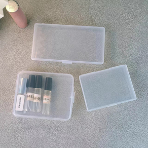 香水小样收纳盒 透明塑料便携旅行出差香水整理盒 精油小样收纳盒