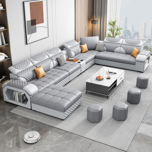 2024乳胶猫抓皮可拆洗布艺沙发简约现代大小户型客厅整装家具组合