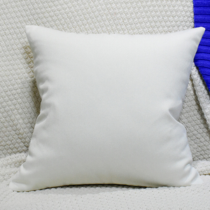 轻奢现代白色沙发抱枕棉麻双面设计师靠垫新中式简约床头大号靠包