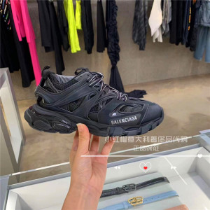 意大利代购balenciaga巴黎世家经典track系列绑带增高老爹鞋工装