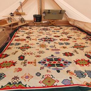 3米+尺寸小块地毯大帐篷可全铺 露营沙发毯 波西米亚毯毯民宿搭毯