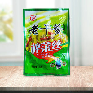 老干爹去皮榨菜丝下饭菜泡菜正宗开胃菜腌咸菜过稀饭40克20包包邮