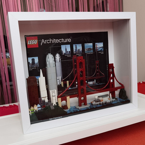 城市天际线相框乐高积木装裱框纽约伦敦上海建筑收藏展示框
