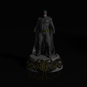 蝙蝠侠人物本·阿弗莱克Batman3D打印模型STL数据文件