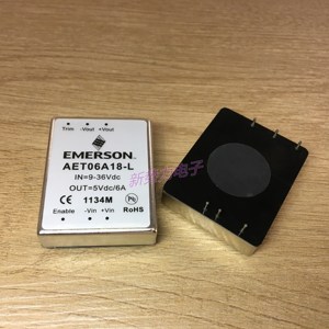 现货艾默生EMERSON AET06A18-L 5V 6A  9-36VCD电源模块 降压模块