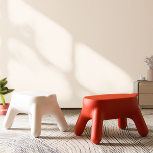 简约现代北欧风加厚塑料小矮凳子浴室试衣间浴室椅子创意儿童矮凳