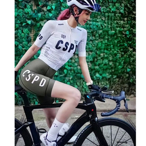 CSPD自行车骑行服短袖套装女款夏季公路车衣速干透气山地车骑行裤