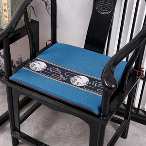 新中式红木椅子坐垫茶椅实木沙发垫太师椅圈椅茶桌椅垫餐桌椅坐垫
