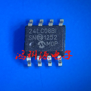 24LC08B-I/SN 24LC08BI 24LC08B1 SOP-8 存储器芯片 现货可直拍