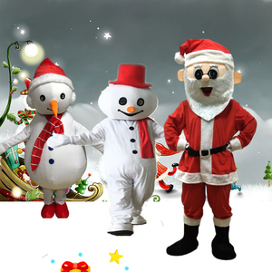 圣诞节雪人麋鹿卡通行走人偶服装玩偶道具头套圣诞老人圣诞树