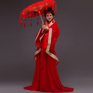 古装唐朝贵妃仙女新娘汉服演出服中式婚礼服装影楼主题写真