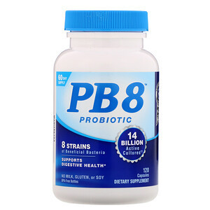 直邮美国Nutrition Now PB8 乳酸菌妇科肠胃 140亿益生菌120粒