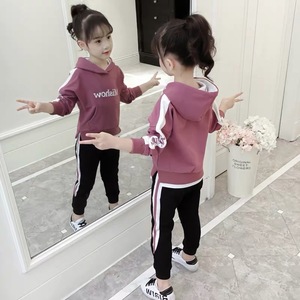 女童春装套装2019新款4儿童网红5洋气6中小童装时髦韩版潮衣123岁
