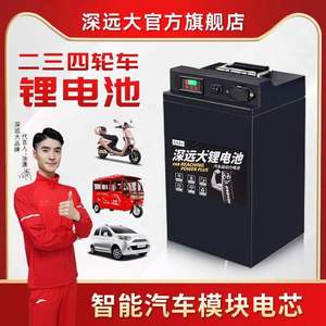 深远大48V60V72V电动车锂电池20ah大容量外卖快递电瓶车定制通用