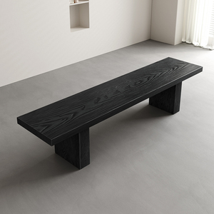 现代简约实木餐凳入户换鞋凳客厅家用休息凳床尾凳休闲创意长板凳