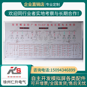 马赛克电力模拟屏配电室变电站开闭所高低压模拟图板误操作模拟屏