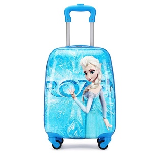 儿童女孩冰雪奇缘拉杆箱爱莎公主16寸18寸四轮卡通行李箱男孩学生