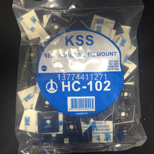 台湾凯士士KSS粘式配线固定座定位片方块吸盘HC-102 3M胶白色黑色