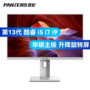 磐蛇 品牌一体机电脑23.8-27英寸2K高清超薄13代酷睿四核i3i5i7家用办公学习游戏升降屏支持壁挂台式整机全套