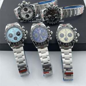 VK63手表　多功能运动计时表熊猫迪绿金迪冰蓝迪石英表计时手表