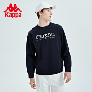 Kappa卡帕套头衫新款男春季运动卫衣休闲针织衫长袖内搭外套