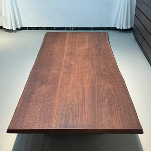 北美黑胡桃木大板原木桌面餐桌边柜茶桌面板台面板实木板桌板定制