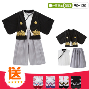 儿童和服套装男女童长袖春秋日式衣服小童日系日本传统服装三件套