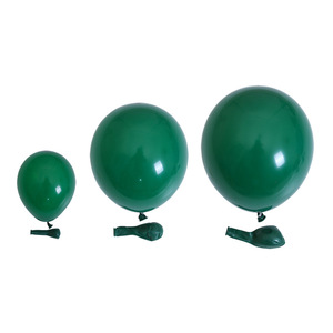 外贸风车牌5寸10寸12寸森林系主题墨绿色圣诞绿气球装饰生日派对