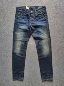 G-STAR GSTAR 意大利产3301黄泥意产做破低腰水洗直筒小脚牛仔裤