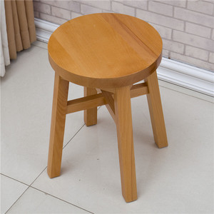 实木圆凳方凳矮凳板凳餐桌凳时尚凳创意餐凳成人木凳子榉木凳家用