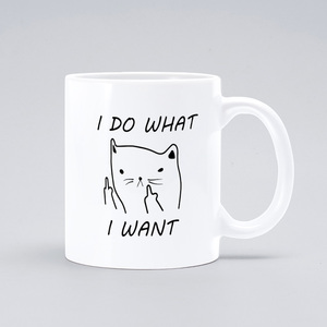 I-Do-What-I-Want-Mug搞怪中指鄙视猫马克杯陶瓷杯子水杯