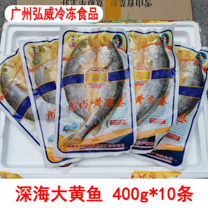 醇香大黄鱼400g*10条新鲜冷冻黄鱼鲞 腌制咸香黄花鱼香煎广东包邮