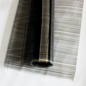 丝线条纹玻璃贴膜无胶夹膜夹丝玻璃材料门窗隔断玻璃防爆薄膜条纹