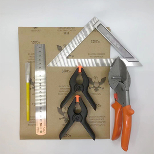 【大雄家】【工具】工具包一套 多功能剪刀直板尺笔刀三角尺砂纸