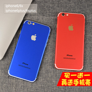 适用iphone6冰膜苹果6改7创意彩膜 6plus手机贴纸全覆盖背贴膜6s