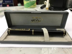 92年铃兰403钢笔铱金笔粗杆笔异形大包尖合肥金笔厂