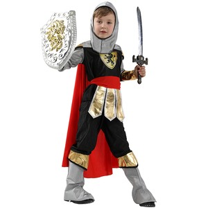 万圣节cosplay服装儿童武士面具舞会战士服王子幼儿吸血鬼表演服