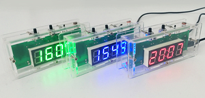电子时钟套件 光控温度数字 四位LED数字单片机时钟 DIY制作散件