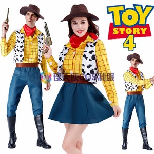 万圣节男女童牛仔服装玩具总动员成人牧羊女胡迪警长cosplay服装