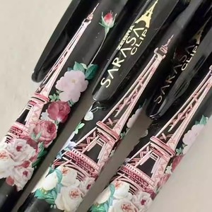日本ZEBRA斑马法国盛开巴黎之铁塔玫瑰花朵限定中性笔水笔签字笔