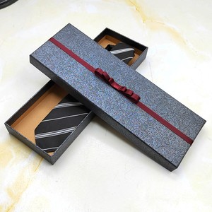 黑色长方形空盒子丝巾领带盒钢笔礼品包装盒字画茶杯红酒伴手礼盒