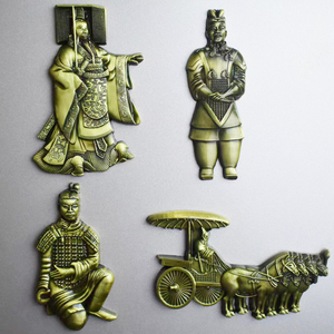 秦始皇兵马俑冰箱贴 陕西西安旅游纪念品强力磁铁磁贴 创意个性