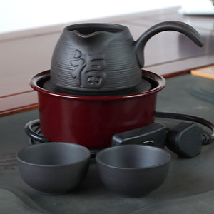 西北罐罐茶煮茶器甘肃熬茶罐电炉子煮茶器公道杯天水电热炉烧茶器