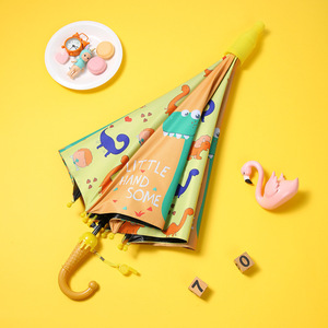 守护宝贝晴雨天卡通全自动儿童雨伞，专为小朋友设计的安全伞具！