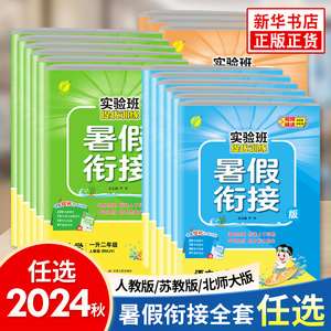 2024秋 春雨实验班提优训练暑假衔接小学生暑期预习复习作业本一升二升三四五年级语文数学英语人教苏教译林版新华书店正版书籍