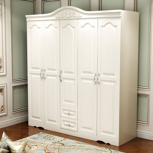 奥尚斯莱欧式衣柜白色经济型家用卧室欧式衣柜实木质现代简约韩式