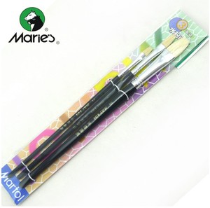 批发Marie马利正品G1853套装3支装水粉画笔 双号3支羊毛笔 水粉笔