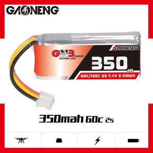 高能GNB 350mAh 2S 7.4V 60C 漂移蚊车RC1:28聚合物电池